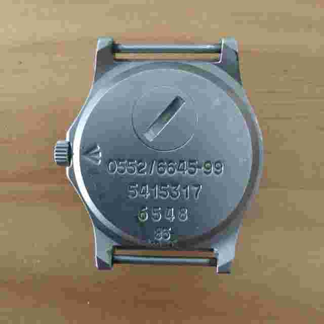 Cabot Watch Company Military Watch Made In 1985 5415317 6548 85 Round Dial Shape