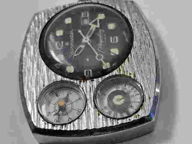 " Vintage Mortima Mayrling - Compass and Thermometer Watch - c.1960's/70's "