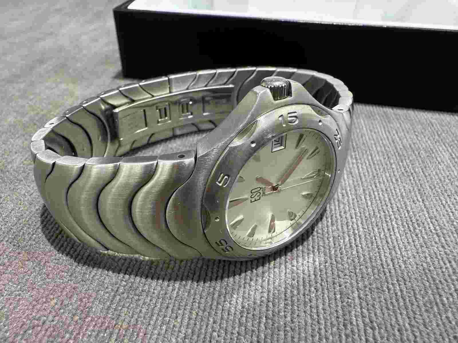 Esq Swiss Mens Watch E5087 Stainless Runs Great