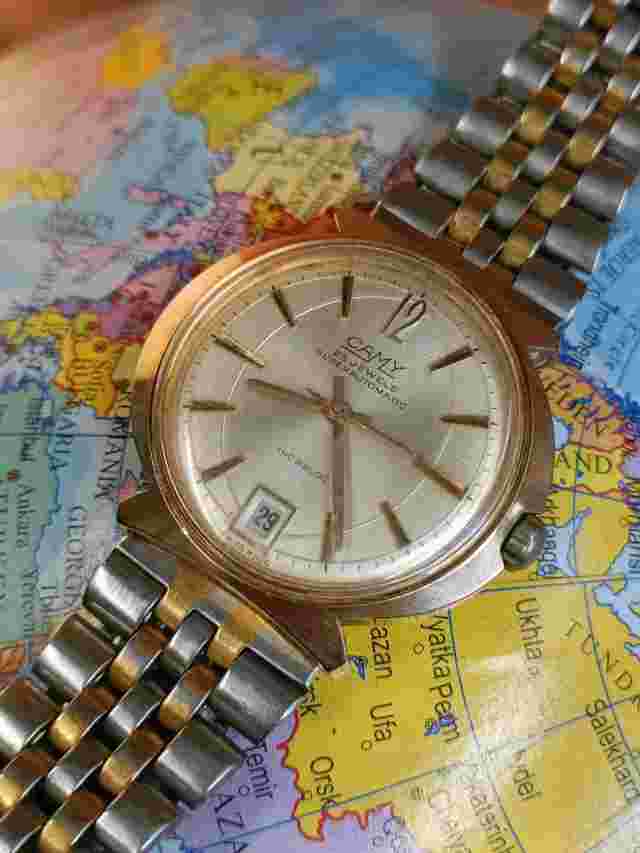 AUTHENTIC CAMY 25 JEWELS SUPER AUTOMATIC SWISS MEN'S FANCY LUGS VINTAGE WATCH