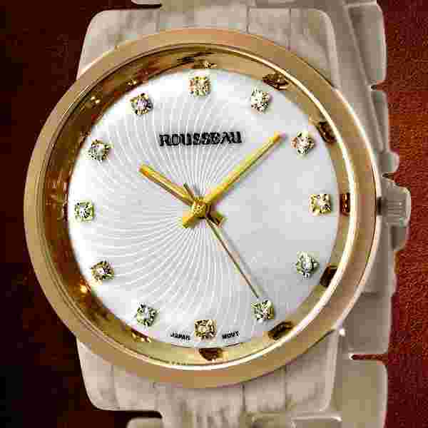 New Rousseau Adele Ladies Horn Watch