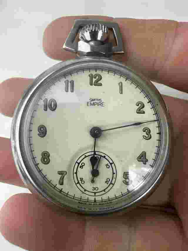 White Smiths Empire METAL CASED CYLINDER POCKET WATCH IN Available Worldwide