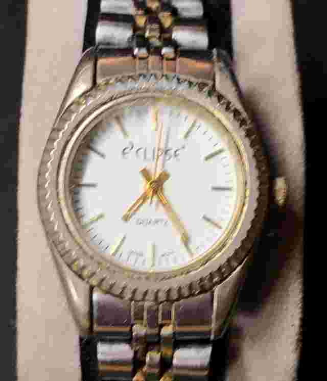#38 Vintage Women's ECLIPSE Watch Steel Bracelet In Good Condition