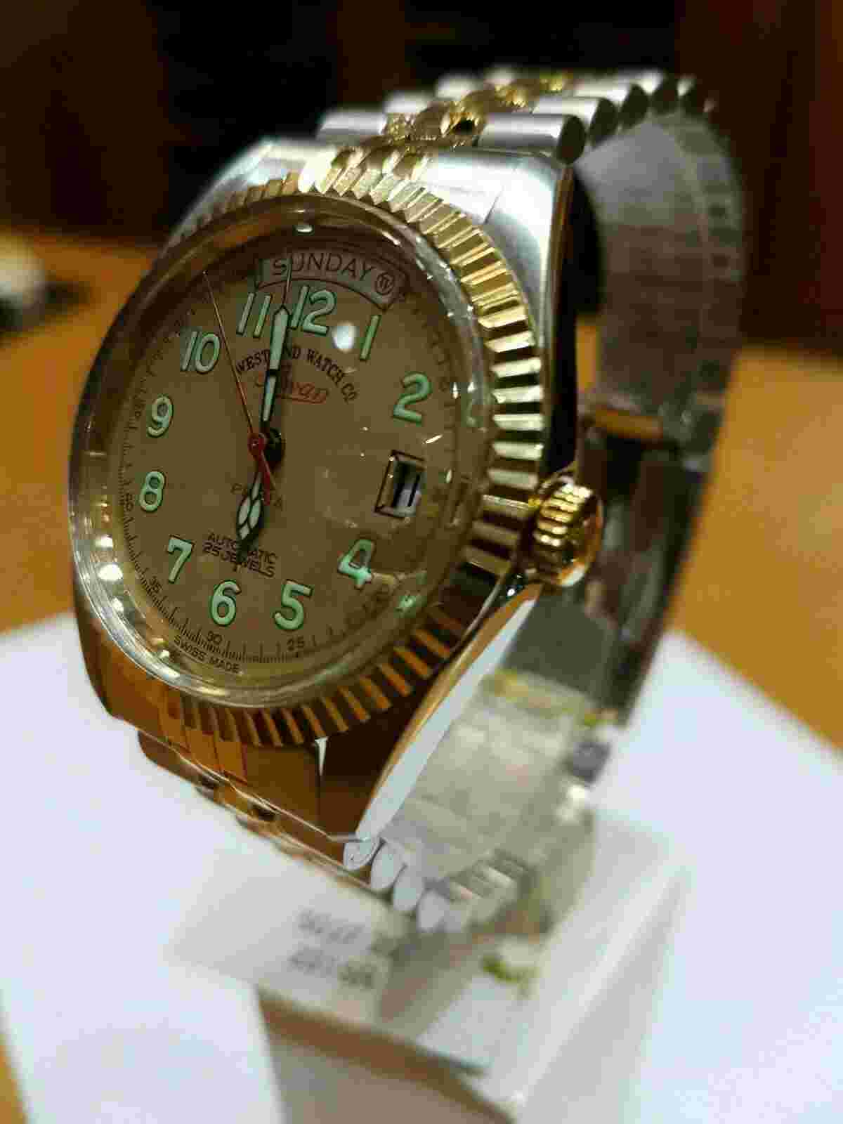 West End 5027.20.2315R Oyster Automatic Acrylic Crystal Swiss Unisex Rare Watch