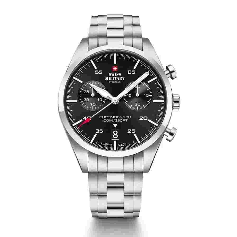 (AGJ) Swiss Military Chronograph Quartz Wrist Watch