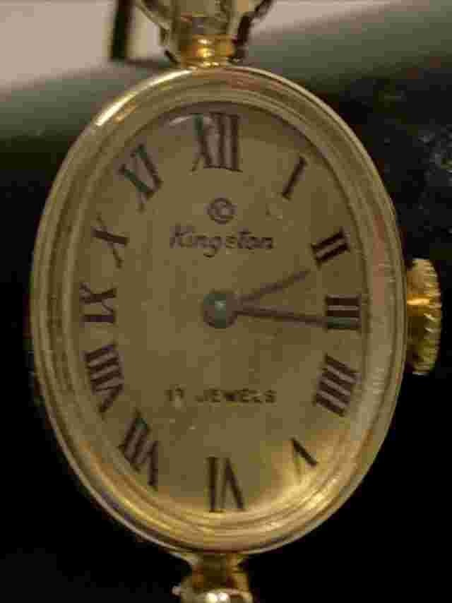 Vintage Kingston Bangle Ladies Watch Good Condition Runs Good Manual Wind Swiss