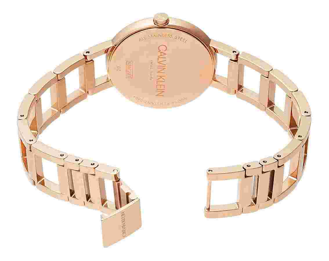 Womens Wristwatch CK CALVIN KLEIN CHEERS K8N23646 Steel Gold Rose SWISS MADE