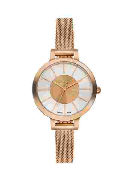 Leecooper Watch LC06174.430 Ladies Wrist Watch Milanaise-Band Roségold-farbig