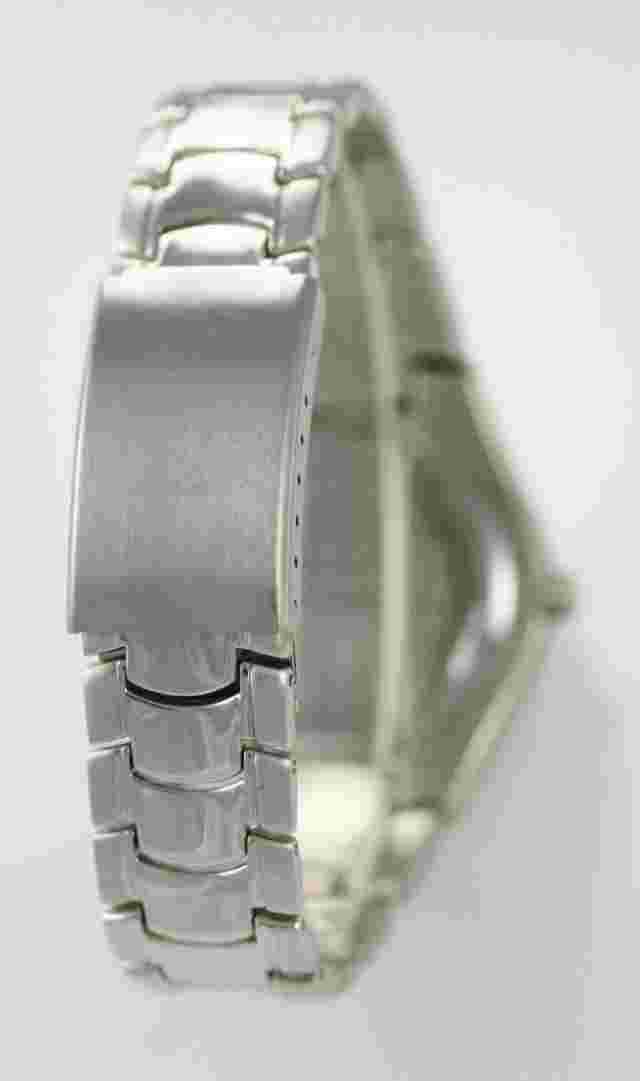 Apt. 9 Watch Mens Stainless Steel Silver Water Resistant Battery Brown Quartz