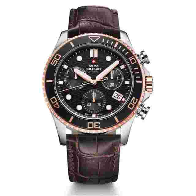 (AGJ) Swiss Military Chronograph Quartz Wrist Watch