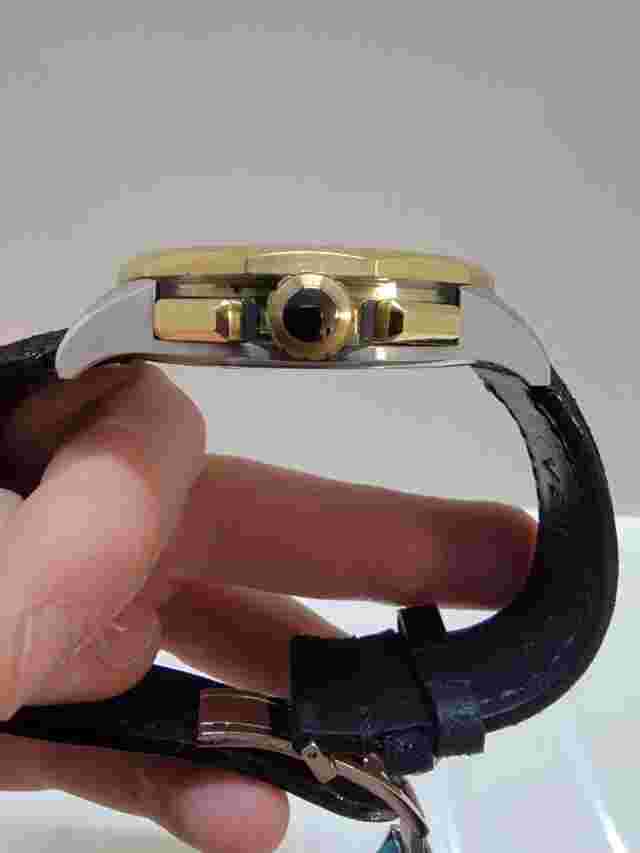 Versace Mens Sport Tech Two Tone 45mm Bracelet Fashion Watch