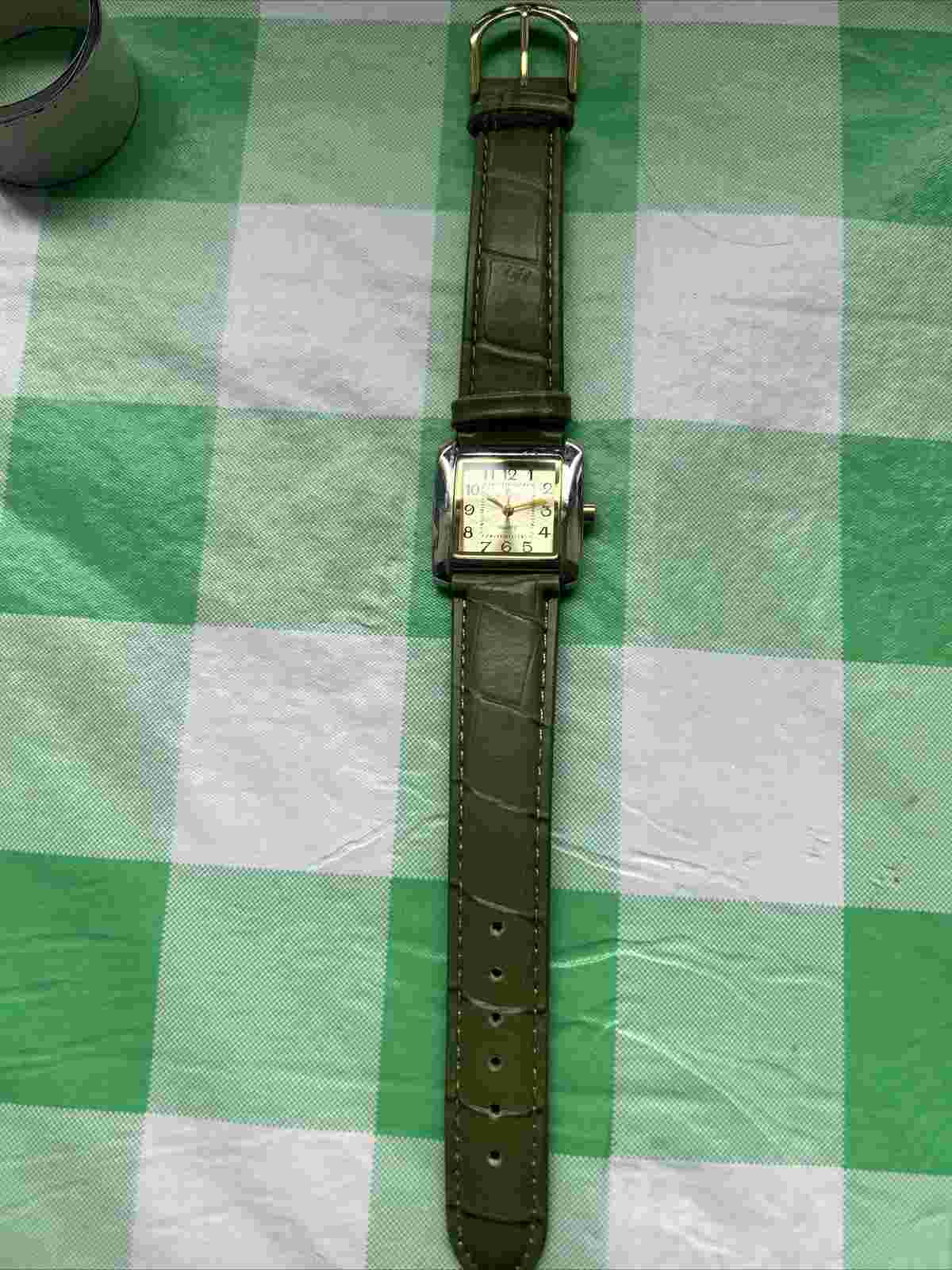 Minicci Green Faux Leather Band Women’s Quartz Watch