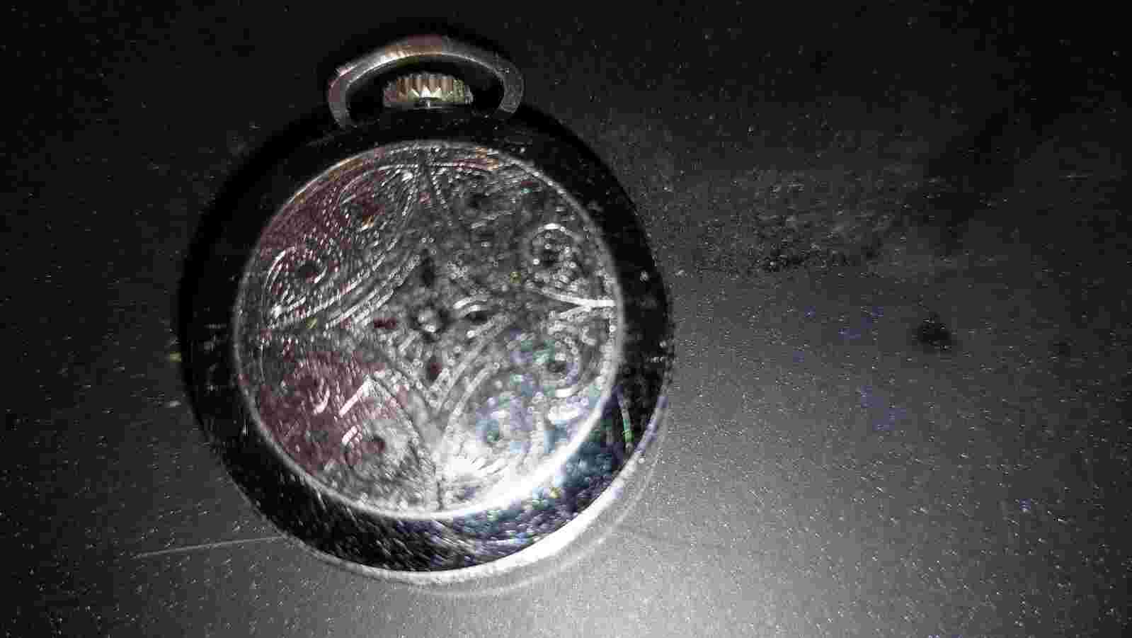 Vintage Rouan De Luxe Pendant Watch Antimagnetic SILVER Tone AS IS