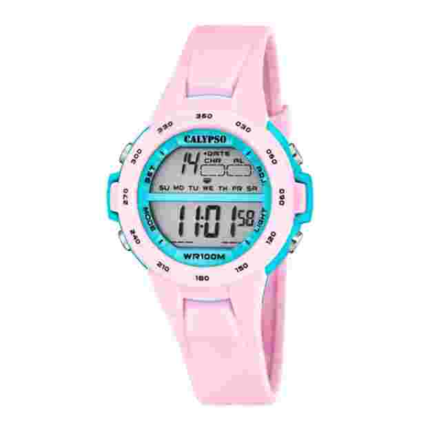 Calypso Kids Digital Watch, Alarm, Light Up, Chrono, Alarm, Light - K5850