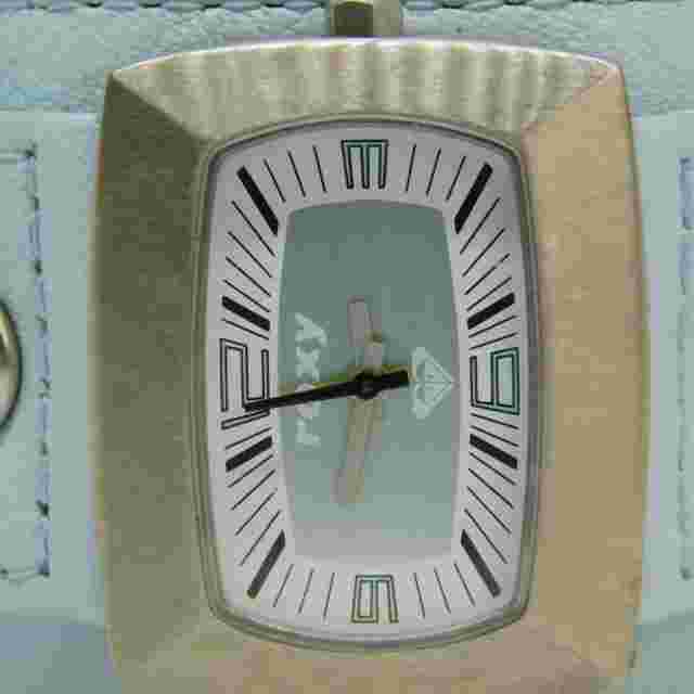 ROXY Sky Blue Tone Genuine Leather Quartz Analog Women's Watch New Battery