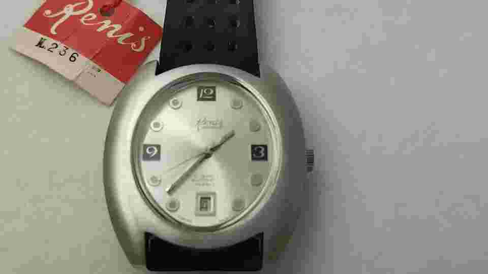 Rare 1970s Old New Unused Renis Automatic Men's Watch