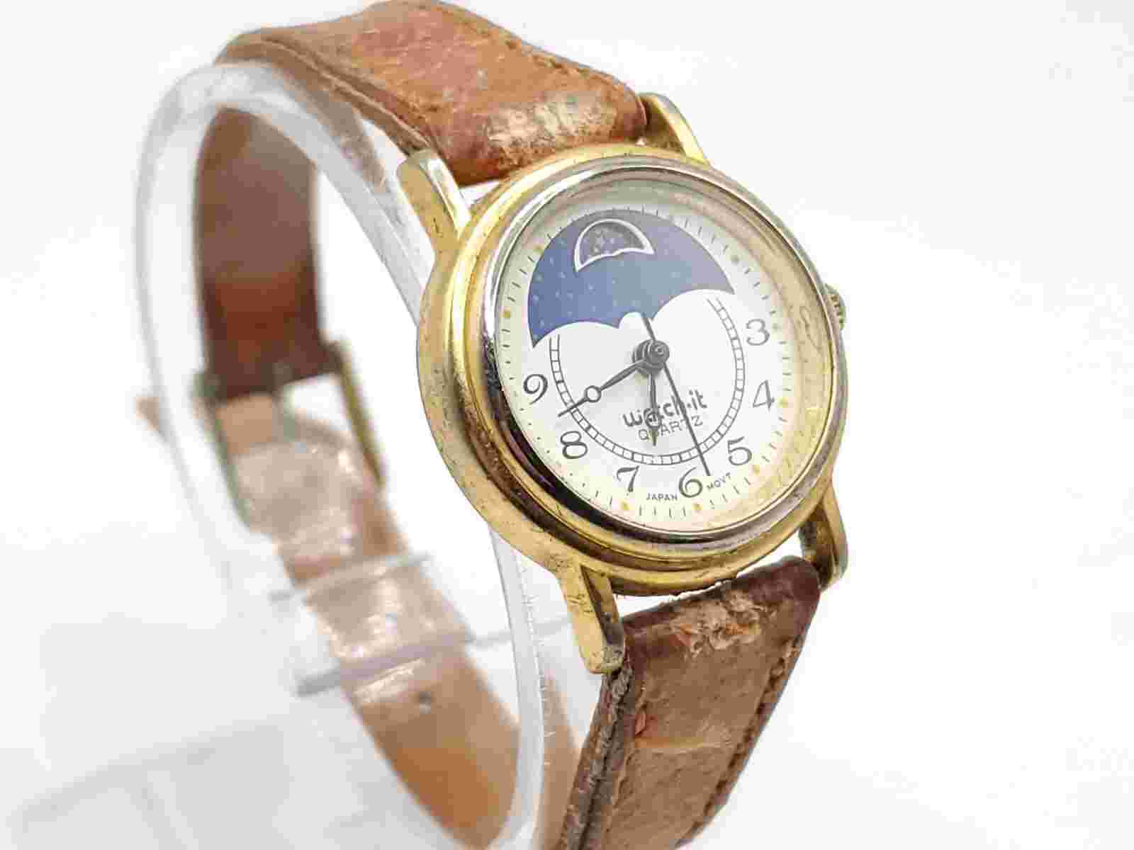 Watch It Quartz Watch New Battery Womens Gold Tone 24mm