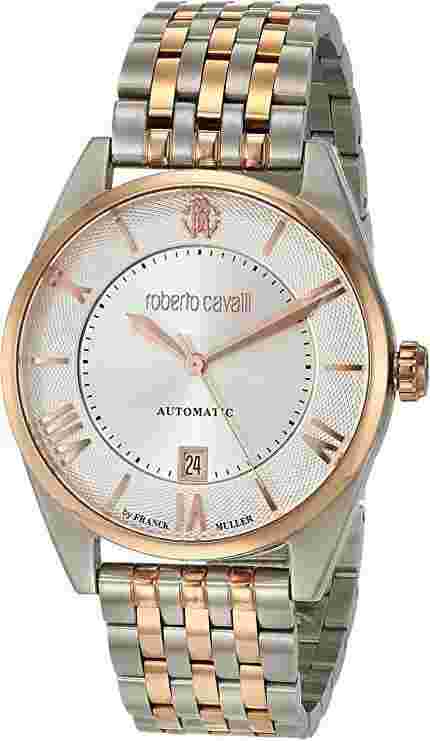 Roberto Cavalli Classic Automatic Silver Dial Men's Watch - RV1G013M0106