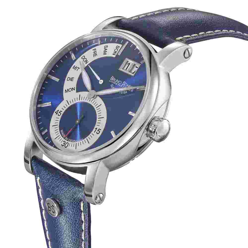 Men's Watch Glashütte Bruno Söhnle Pesaro 2 Stainless Steel Quartz 10 BAR 17-13073-383