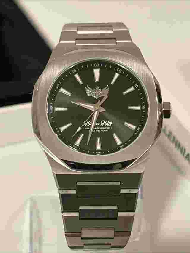 Hidden Hills Men’s M-G-BLKSLV Year 2022 Quartz Watch MSRP: $550