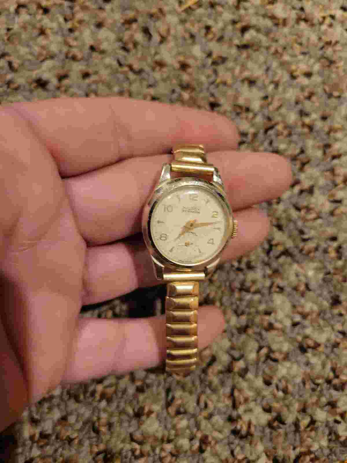 Rare Ladies Milady Windsor Swiss Mechanical Watch Antimagnetic Aluminum