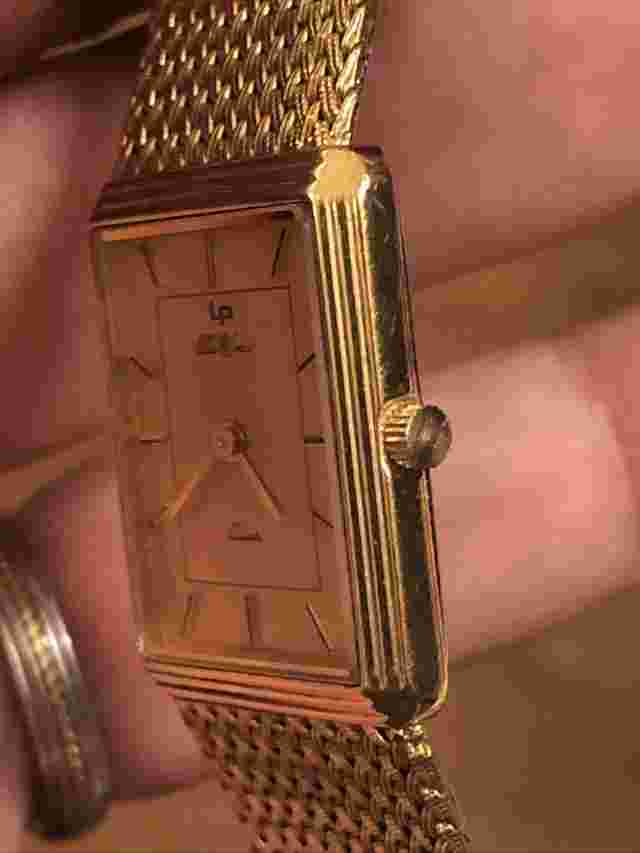 Lucien Picard LP Da Vinci Quartz ladies watch gold tone with gold dial. New batt