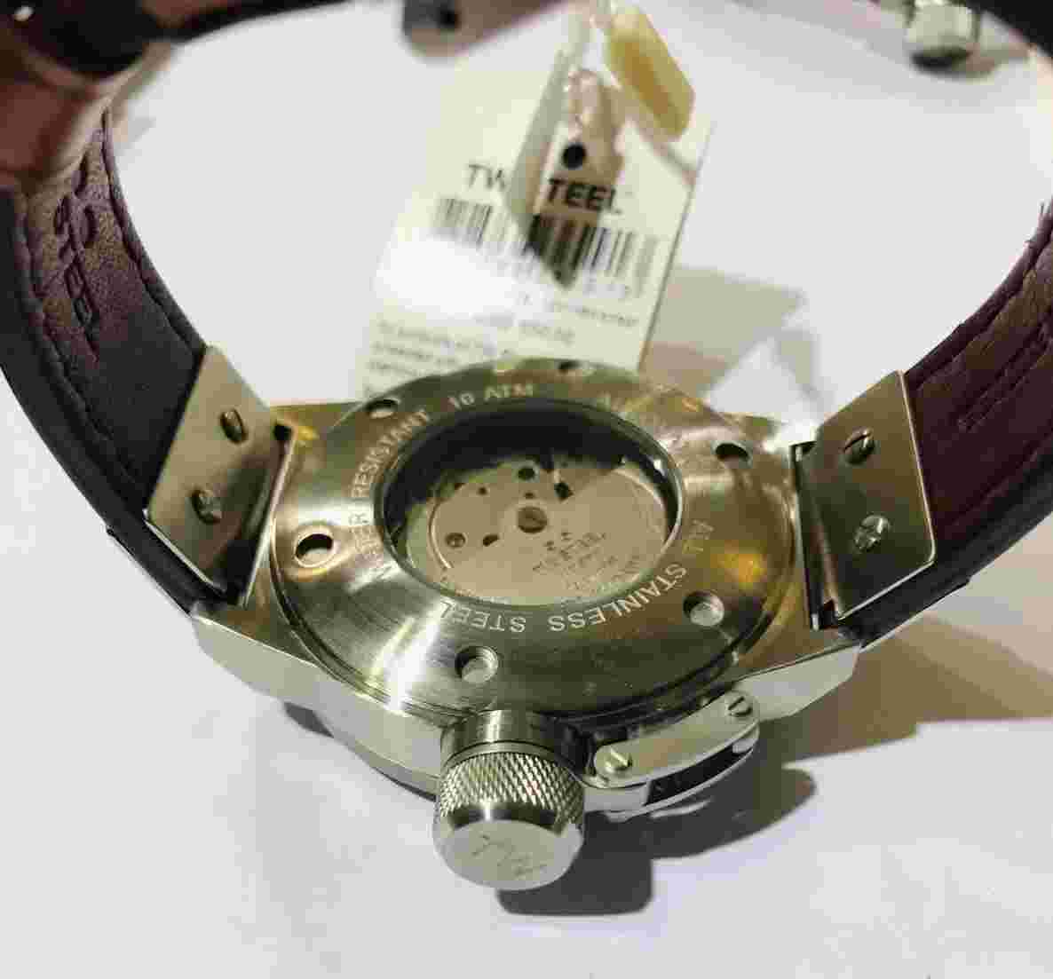 NEW Authentic TWS CS25 Box/Papers 45MM BLACK DIAL AUTO