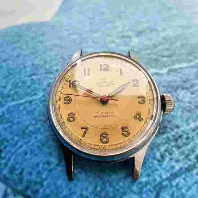 Smiths De Luxe Antarctic Hand-Winding Men's Watch A454 Tropical Dial Serviced!
