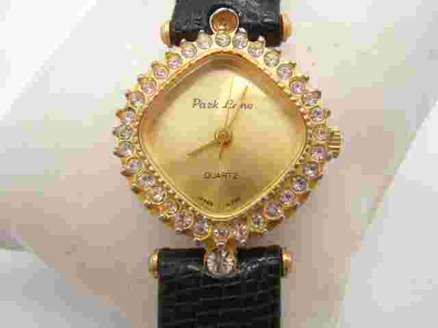 VINTAGE PARK LANE WOMEN’S WRIST WATCH DIAMOND BEZEL