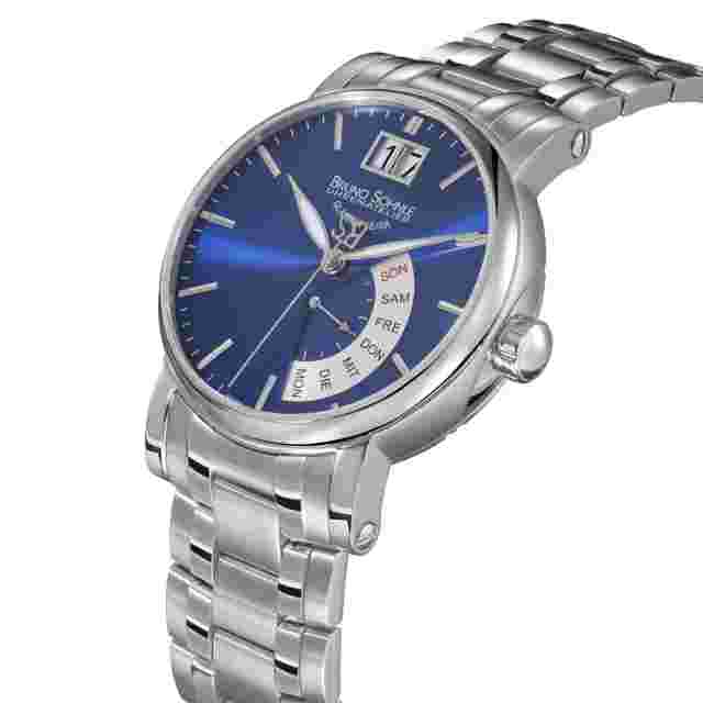 Men's Watch Glashütte Bruno Söhnle Pesaro 1 Stainless Steel Quartz 10 BAR 17-13073-342