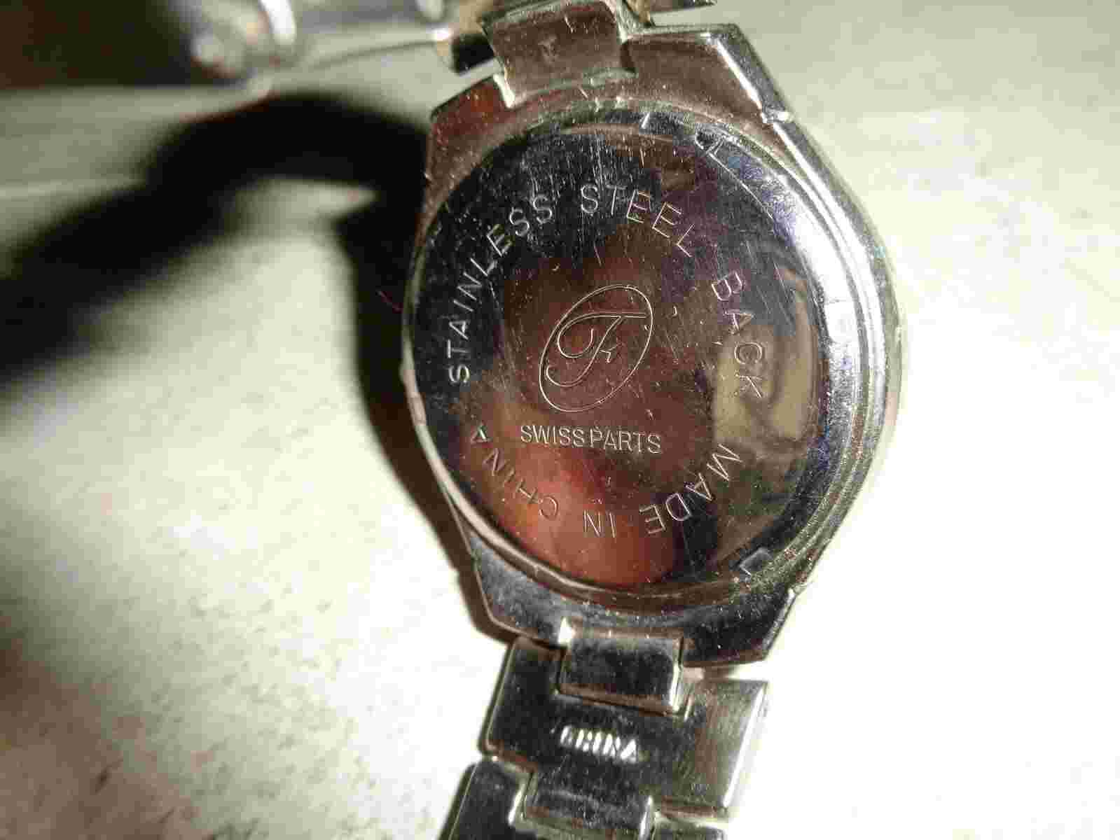 Fondini Stainless Steel Quartz Watch Swiss Parts ##