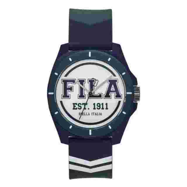 Fila Analog White Dial Blue Silicone Strap Unisex Watch 38-331-001
