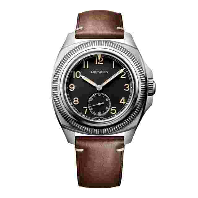 Longines Heritage Matt Black Unisex Adults Watch - L2.838.4.53.9