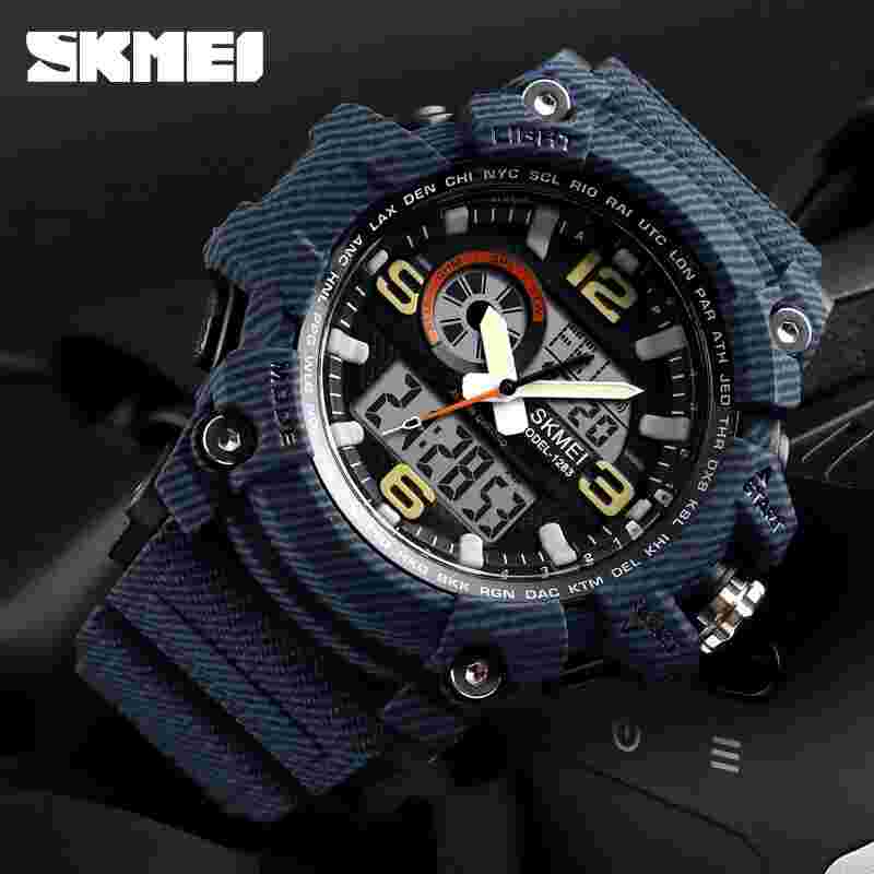 SKMEI Military Countdown 3 Time Display Digital Sport Watch