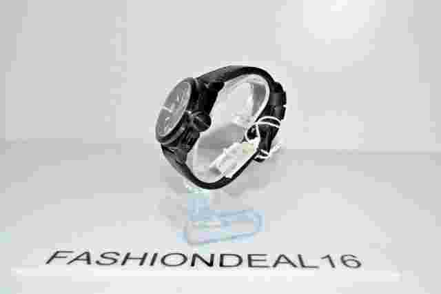 Oozoo Authentic Steel Black Leather Black SS 47mm OS24 $270 Watch