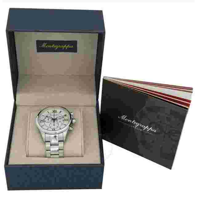 MONTEGRAPPA Fortuna Silver Dial and Bracelet Watch IDFOWCIJ