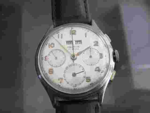 Vintage Orator Triple Date Chronograph Dato - Compax Swiss Made 38 mm Wristwatch