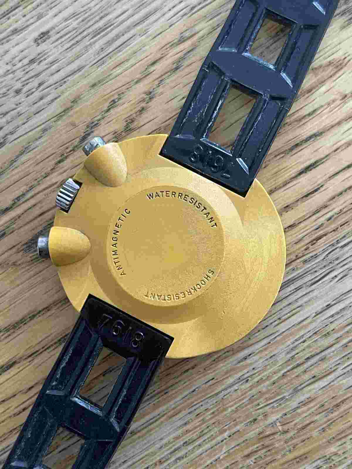 Vintage Leonidas Easy-Rider Heuer Chronograph Rare Yellow