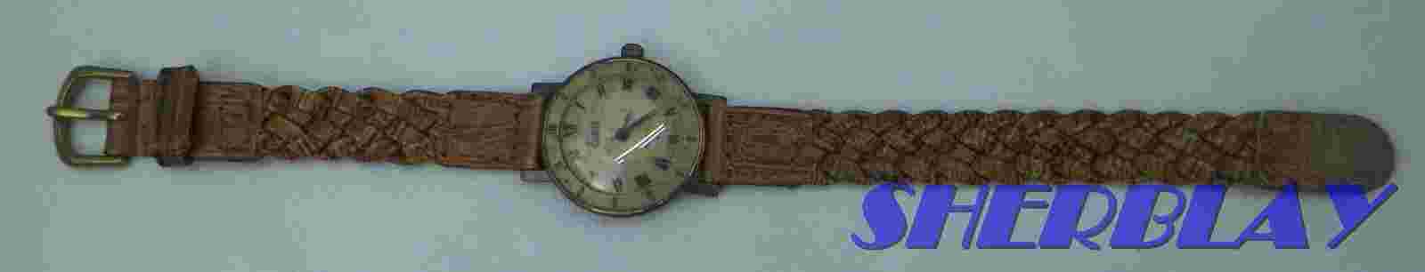 Epic Quartz Women's Watch Stainless Brown Leather Band Battery Watch EP-43011