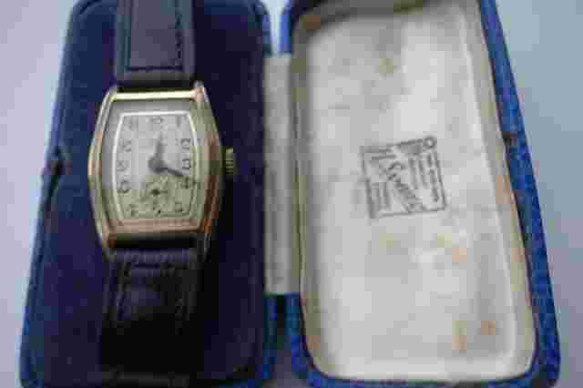 Vintage Rolled Gold Manual Winding Elco Tank Watch