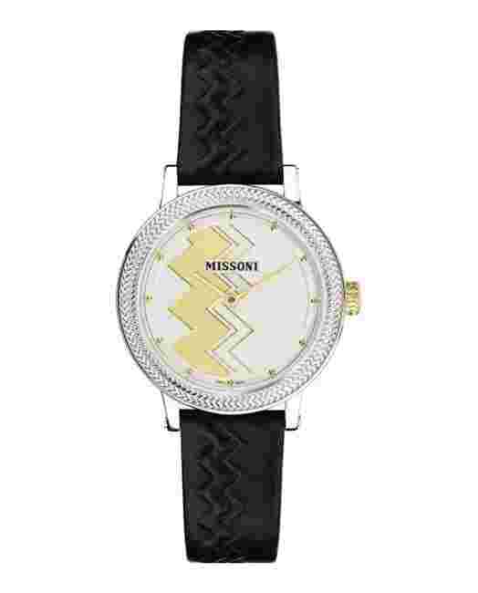MISSONI OPTIC WATCH  WITH STRAP SWISS MADE NWT BOX AND WARRANTY CARD INCLUDED
