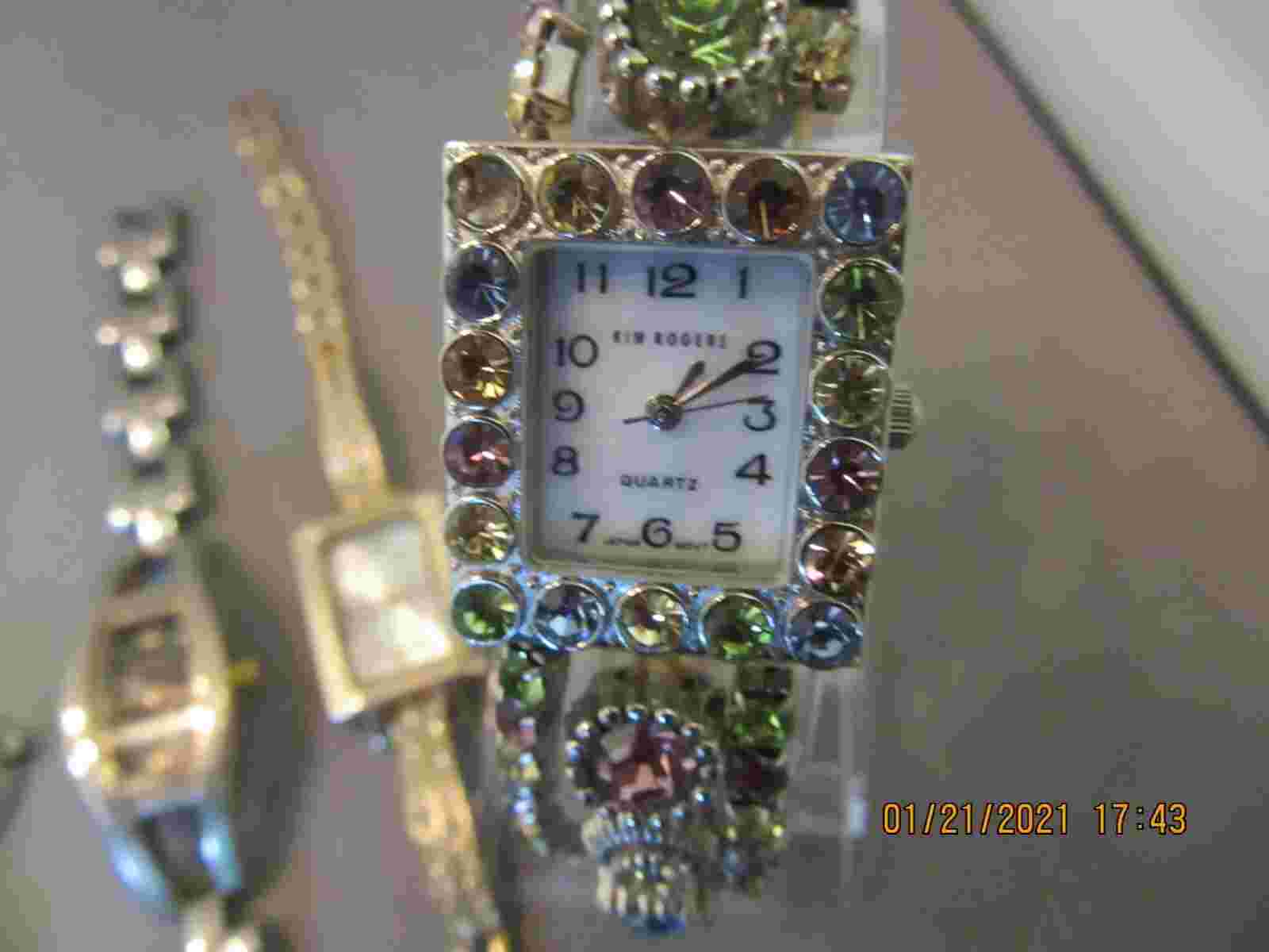 Vintage Job Lot of 7 Women's Wrist Watches Mixed Kim Rogers Passages White Stag