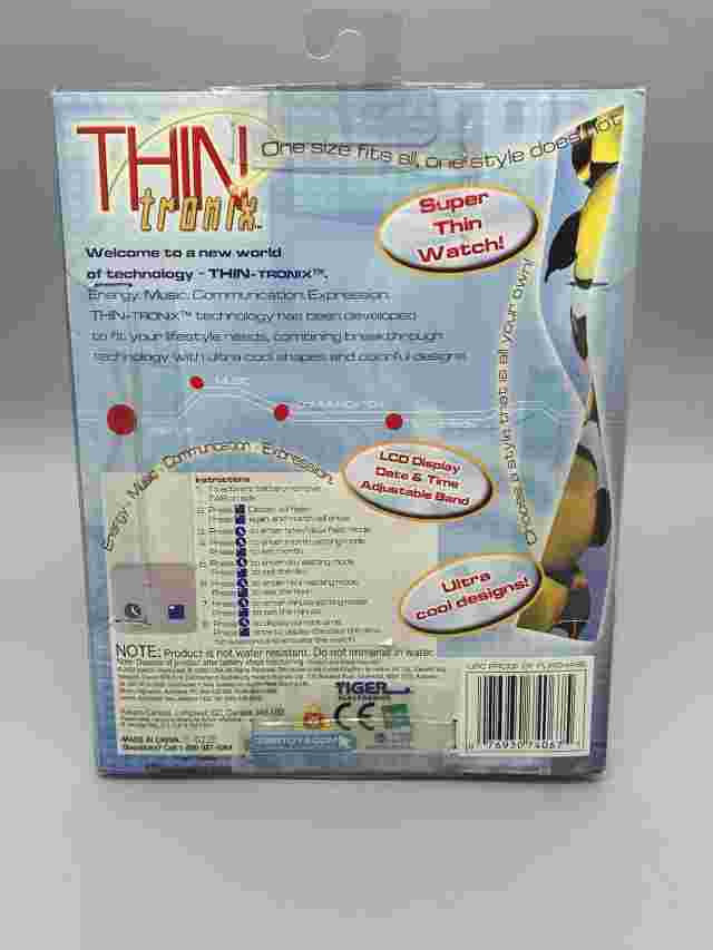Tiger Electronics Hasbro Thin Tronix Watch -Penguins -  Sealed