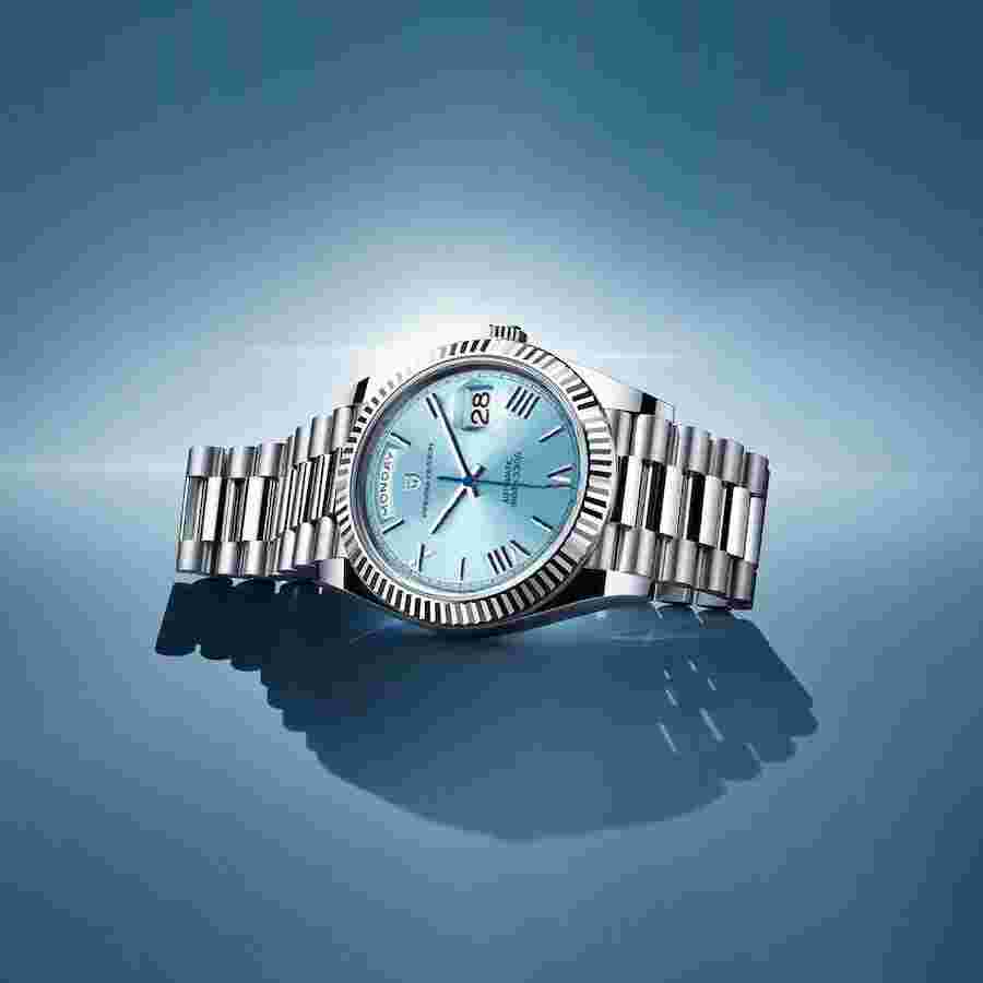 Reloj de Hombre de Acero Inoxidable Suizo Plateado Dorado de Vestir Relojes Auto