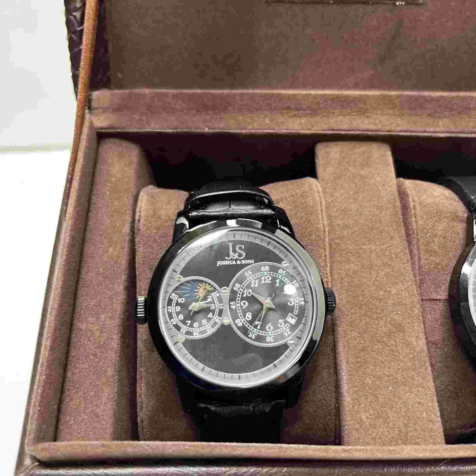 Joshua & Sons Men's Alloy Watch Set (JX114) in Watch Box