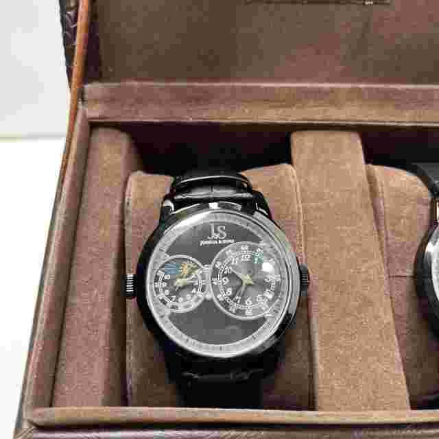 Joshua & Sons Men's Alloy Watch Set (JX114) in Watch Box
