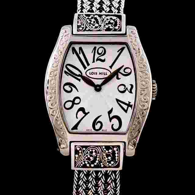 LOIS HILL Watch Sterling Silver Swiss Movement