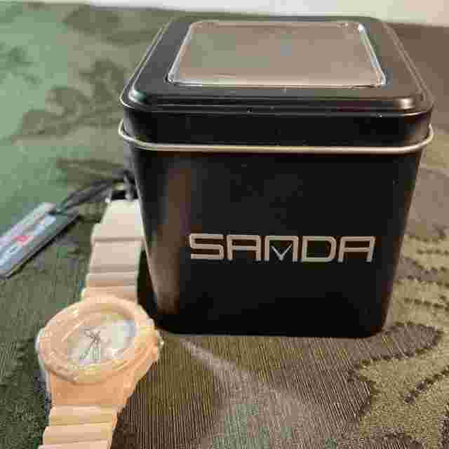 New with Tags SANDA Girls / Women’s Waterproof Watch TPU Strap Rose Gold Pink