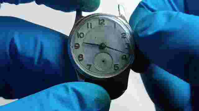 Vintage Soviet mechanical mens wristwatch USSR Zim Pobada 2602 15stones not work