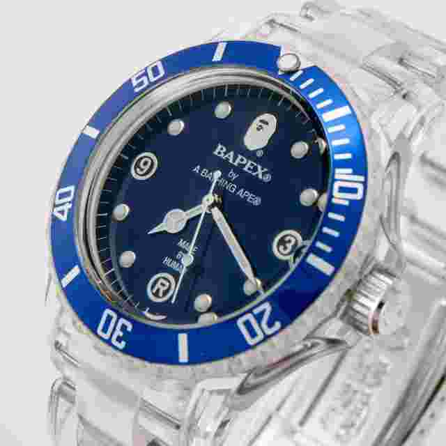 A Bathing Ape Bapex Clear Watch